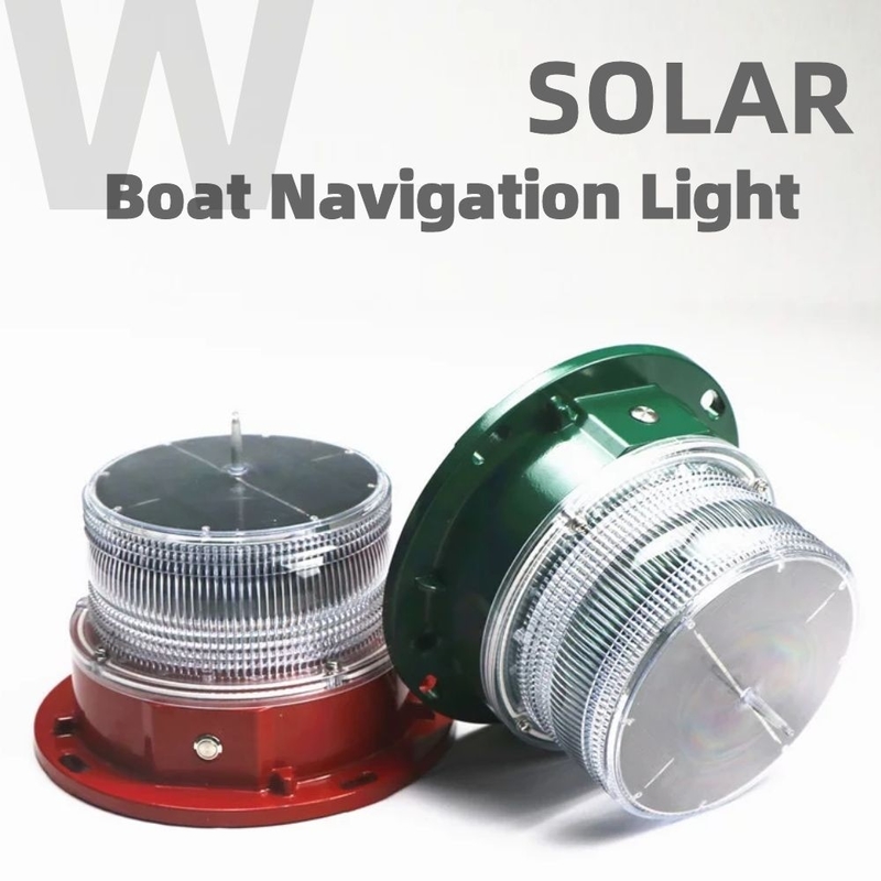 Van de zeevaartdek LEIDENE de Lichten3nm-4nm Zicht Zonne Aangedreven Marine Navigation Lights Bootnavigatie