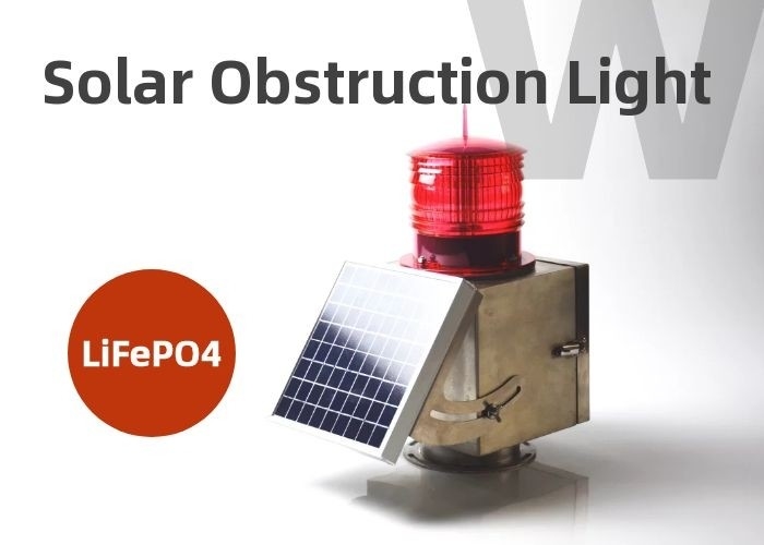 Het middelgrote Intensiteitsicao Type B Licht van de Obstakel Lichte IP67 Zonne Aangedreven Luchtvaart